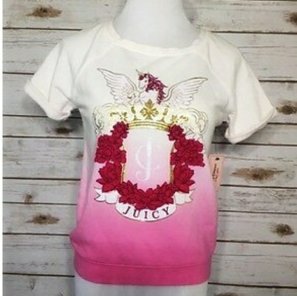 NWT! Unicorn Crest Top by Juicy Couture Sz. XL 16